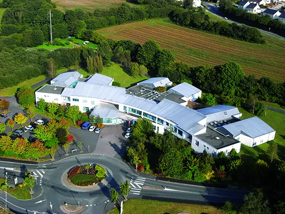 hôpital psychiatrie Landerneau vue aérienne 